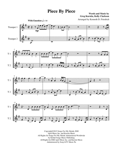 Piece By Piece (arr. Kenneth D. Friedrich)
