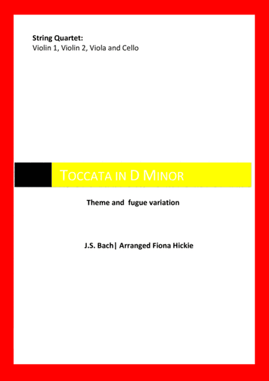Toccata in D Minor - Theme and Fugue Variation (arr. Fiona Hickie)