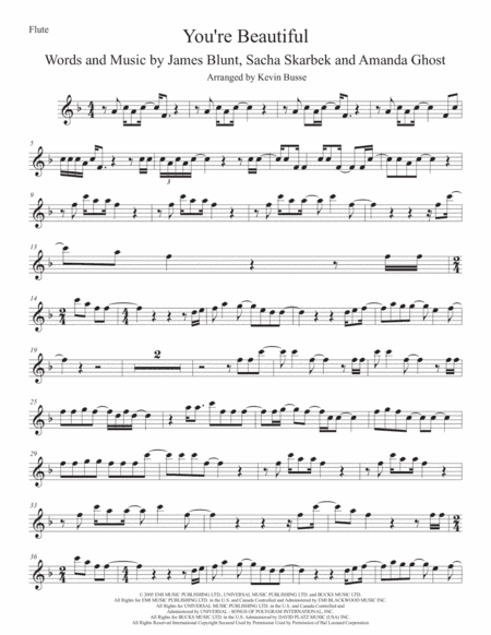 You're Beautiful (arr. Kevin Busse)