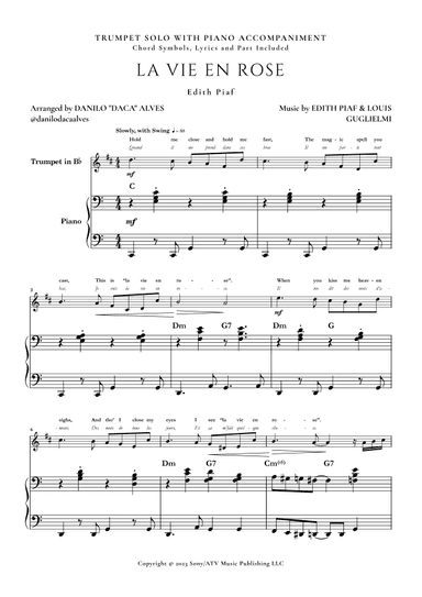 La Vie En Rose (arr. Danilo "Daca" Alves)