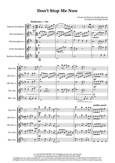 Don't Stop Me Now (arr. Kayleigh Huelin)