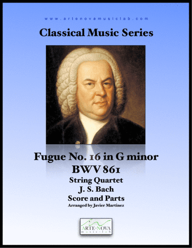 Fugue No. 16 in G minor, BWV 861. String Quartet (arr. Javier Martínez Maya)