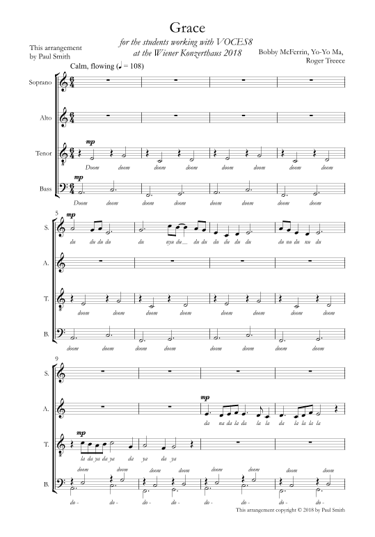 Grace (arr. Paul Smith)