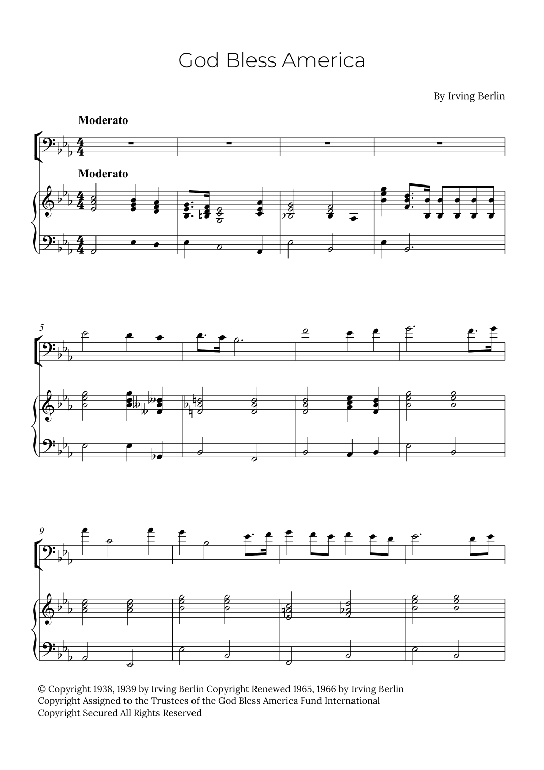 God Bless America ® (arr. Alex Nunes Rodrigues)