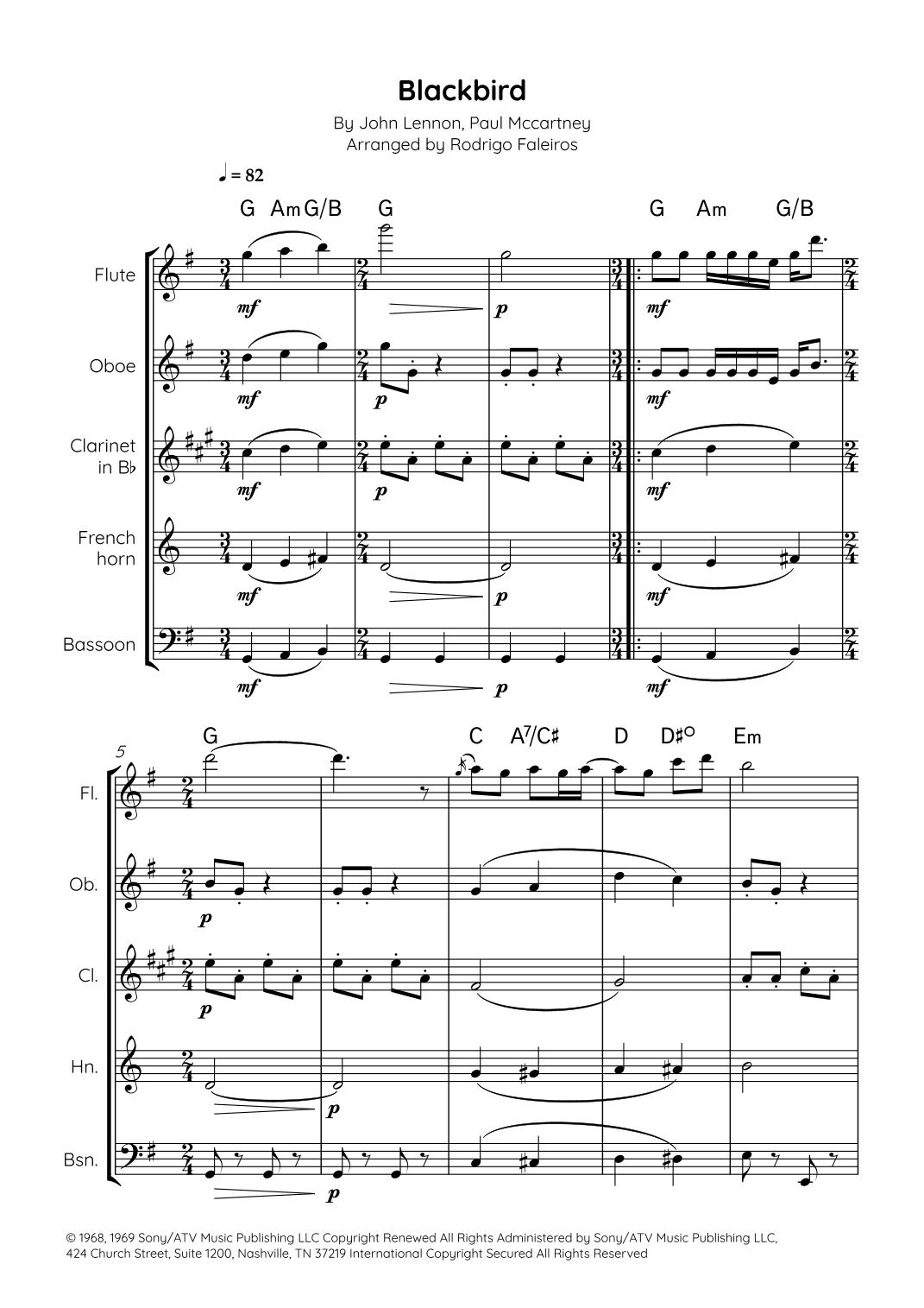 Blackbird (arr. Rodrigo Faleiros)