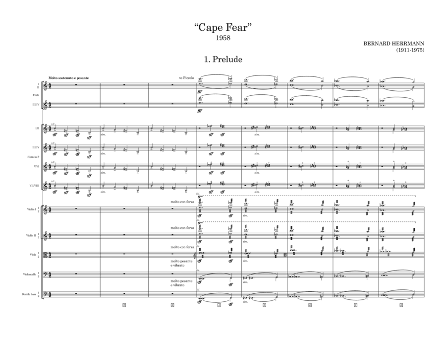 Cape Fear Main Title (arr. Joao Pinto)