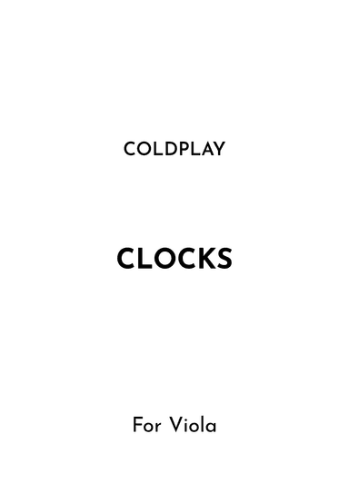 Clocks (arr. Jireh J.)