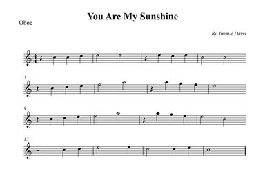 You Are My Sunshine (arr. Wesley S. SIlva)