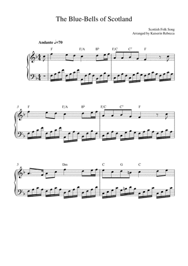 The Blue-Bells of Scotland (arr. Kaiserin Rebecca)