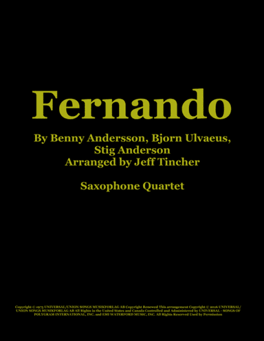 Fernando (arr. Jeff Tincher)