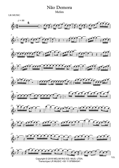 Nao Demora (arr. Lucas Rocha)