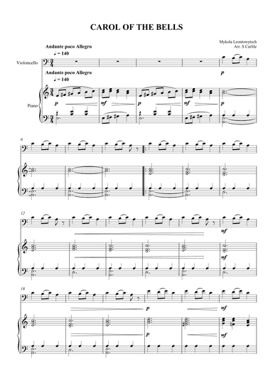 Carol of the Bells (arr. SCMusic)