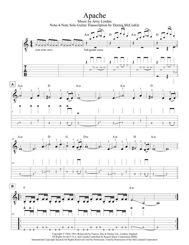 Apache (arr. Dennis McCorkle)