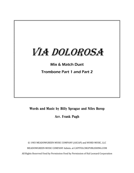 Via Dolorosa (arr. Frank Pugh)