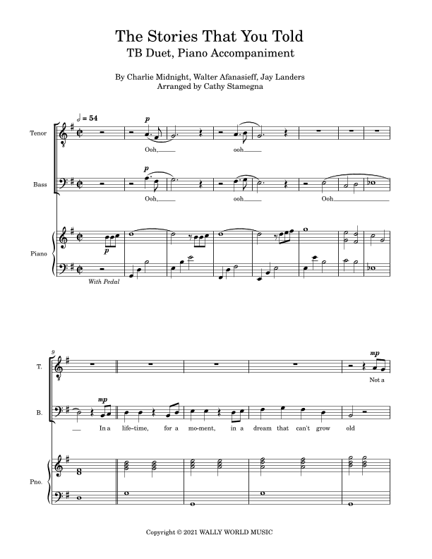 The Stories That You Told (arr. Cathy Stamegna)