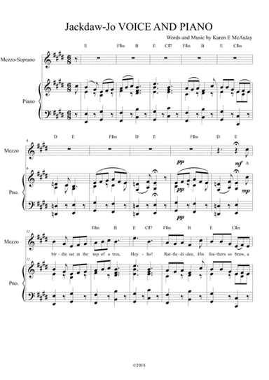 Jackdaw-Jo : a ballad - VOCAL SCORE
