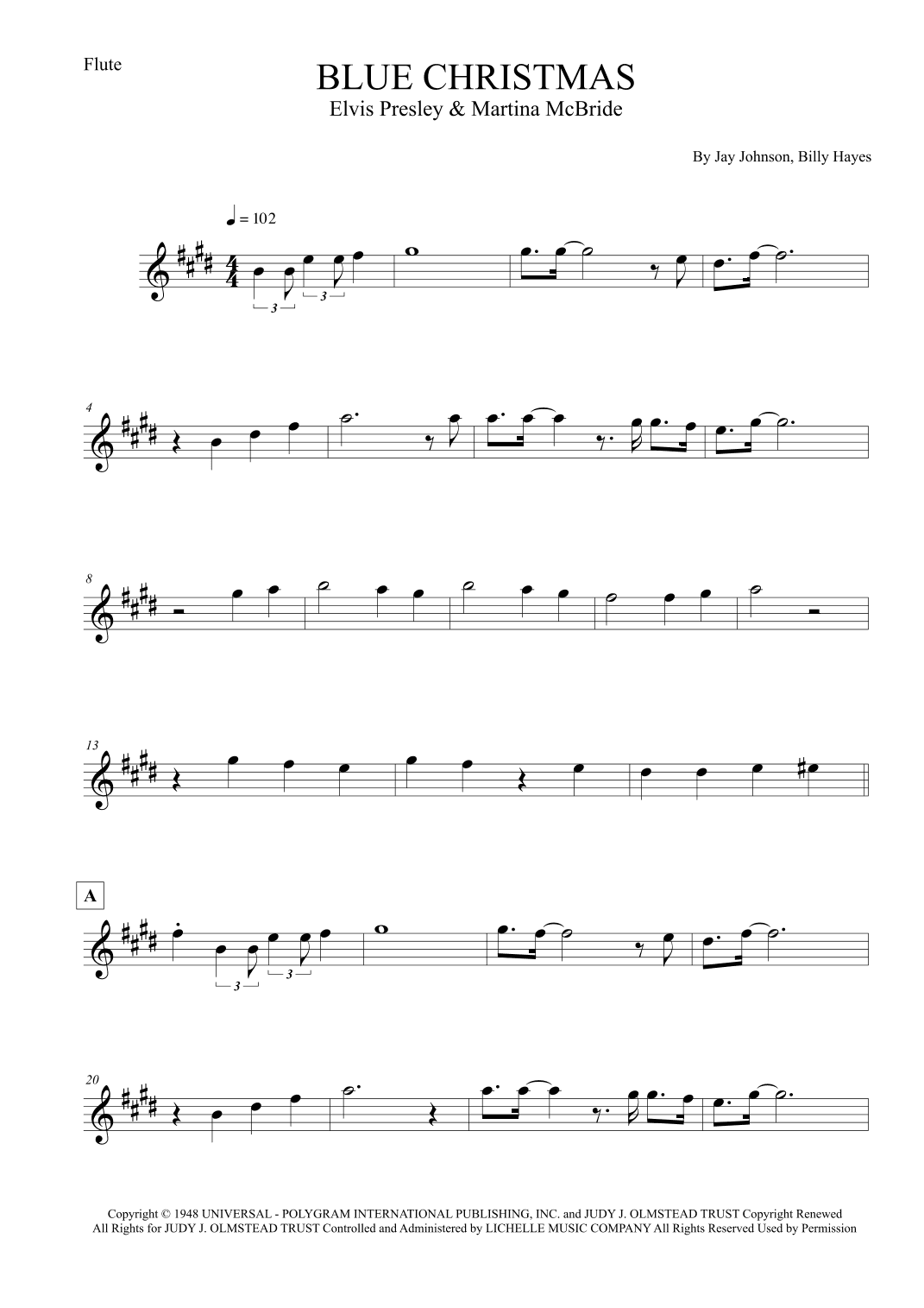 Blue Christmas (arr. Leo Silva)