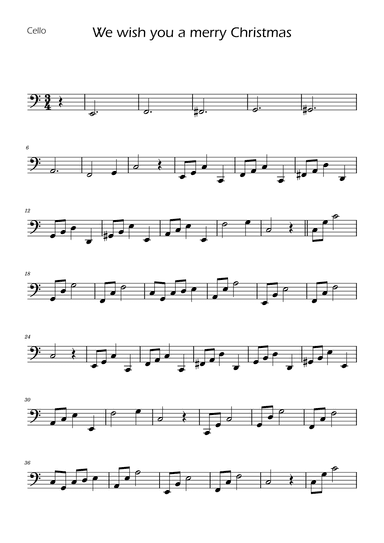 We Wish You a Merry Christmas - String Duet w/ Piano (arr. Ygor Nunes)