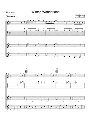 Winter Wonderland (arr. Frank Kerntiff)