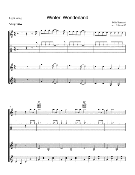 Winter Wonderland (arr. Frank Kerntiff)