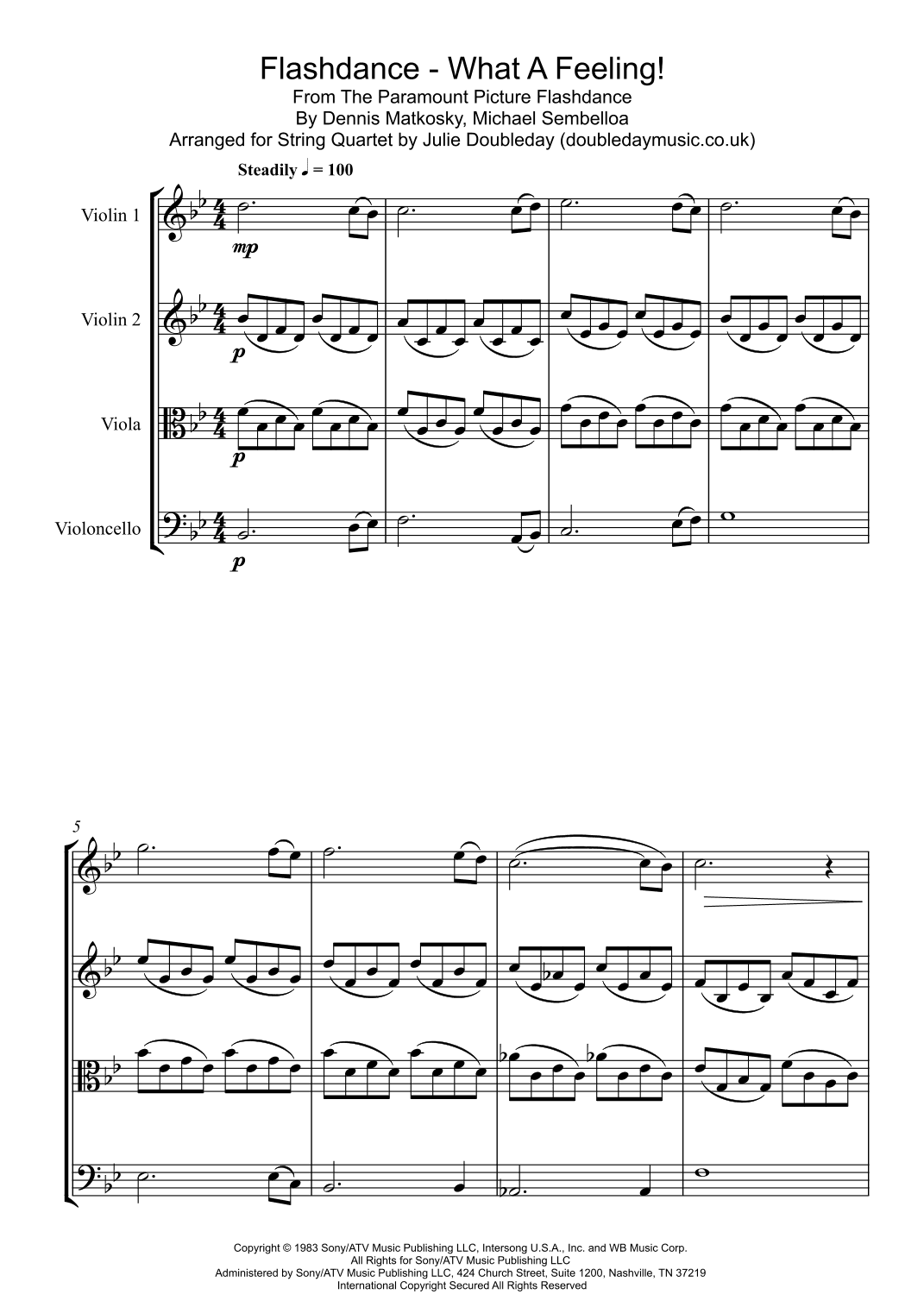 Maniac (arr. Julie Doubleday)