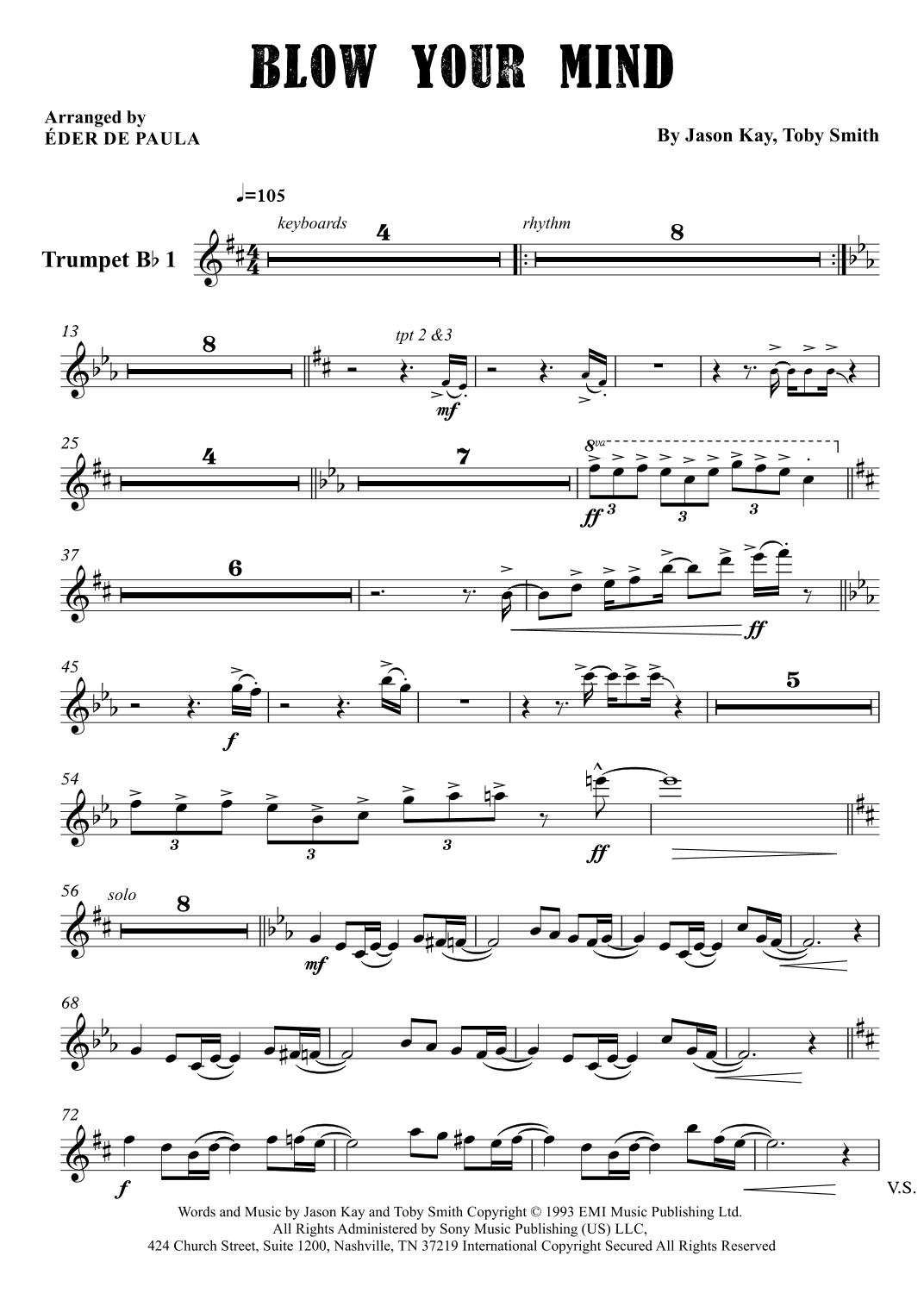 Blow Your Mind (arr. Éder de Paula)