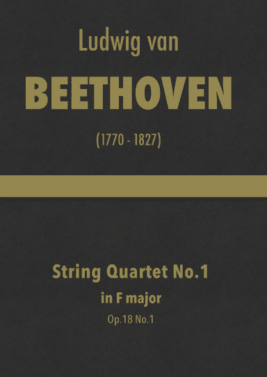 Beethoven - String Quartet No.1 in F major, Op.18 No.1 (arr. J.G. Cucó Barber)