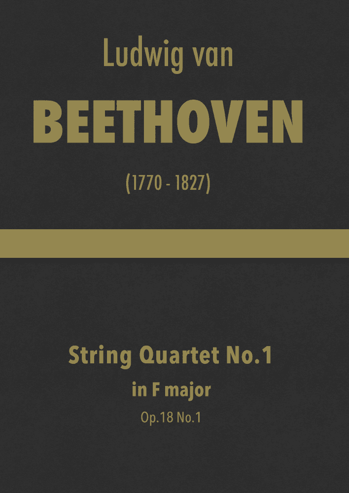 Beethoven - String Quartet No.1 in F major, Op.18 No.1 (arr. J.G. Cucó Barber)