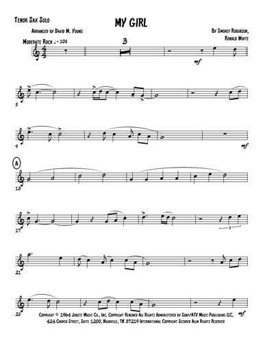 My Girl (arr. David W. Young)