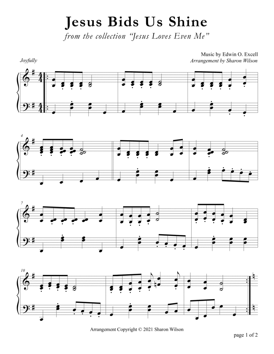 Jesus Bids Us Shine (arr. Sharon Wilson)