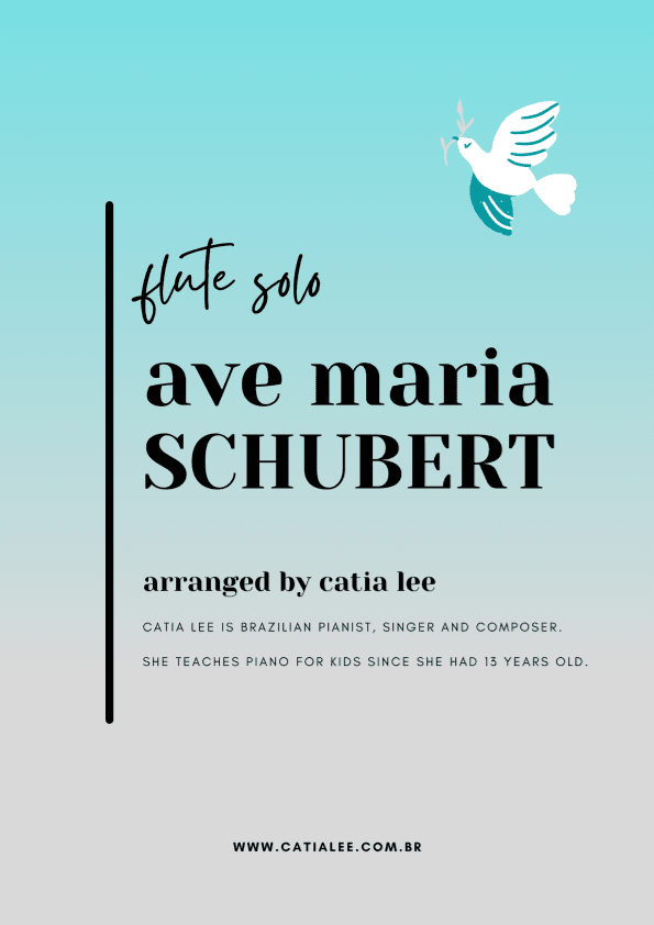 Ave Maria - Schubert for flute solo Bb major (arr. Catia Lee)