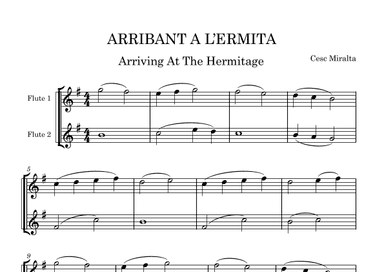 ARRIBANT A L'ERMITA Fl Duet