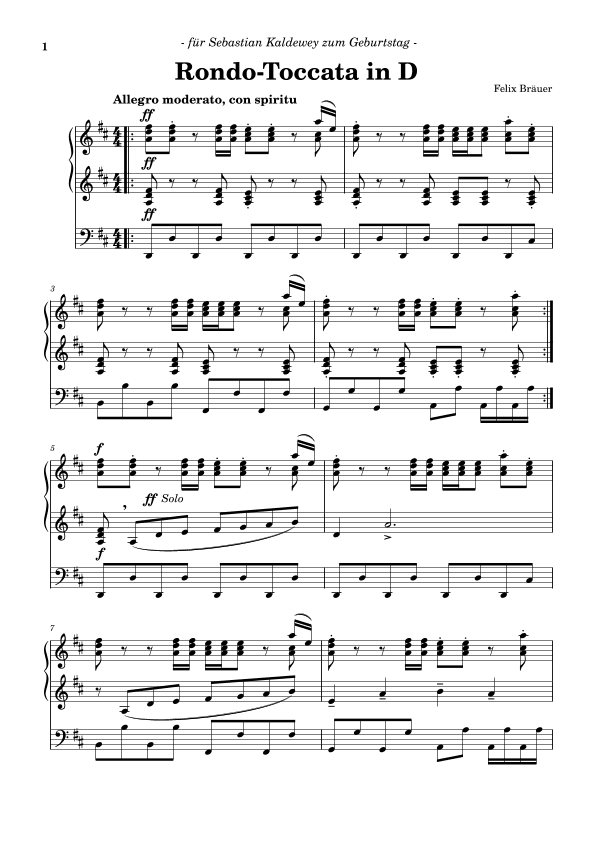 Rondo-Toccata in D-Dur