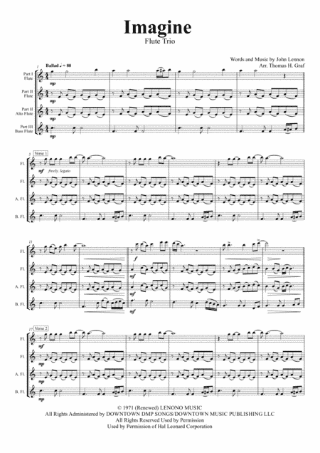 Imagine (arr. Thomas H. Graf)