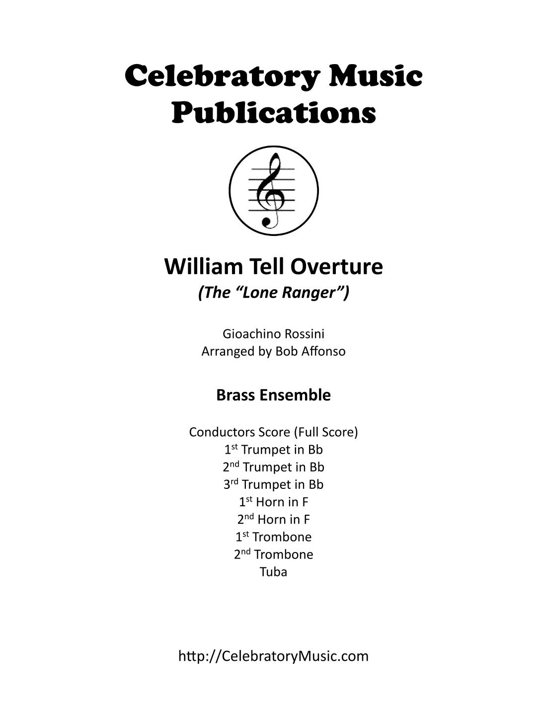 William Tell Overture (arr. Bob Affonso)