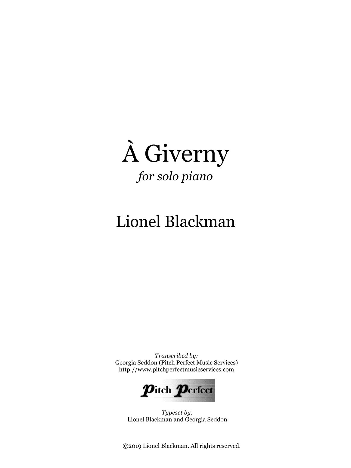 À Giverny - by Lionel Blackman