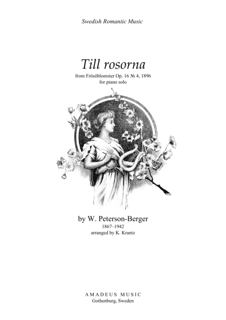 Till rosorna for piano solo (arr. K. Krantz)