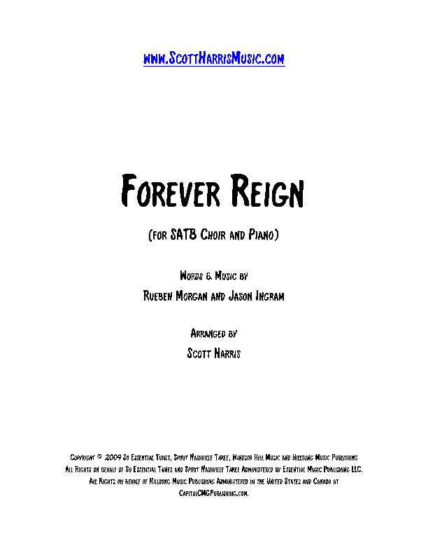 Forever Reign (arr. Scott Harris)