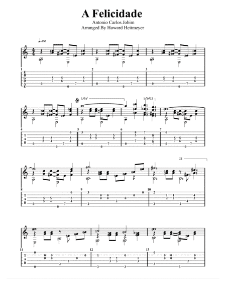 A Felicidade (arr. James Bachman)