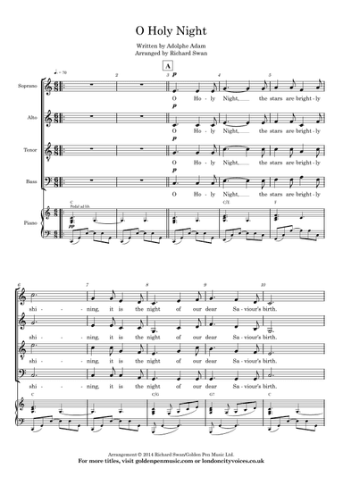 O Holy Night (arr. Richard Swan)