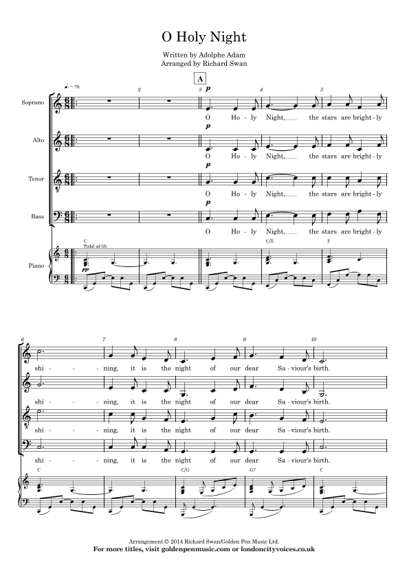 O Holy Night (arr. Richard Swan)