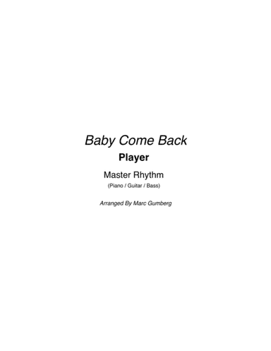 Baby Come Back (arr. Marc Gumberg)