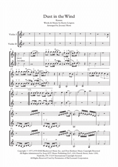 Dust In The Wind (arr. Joce)