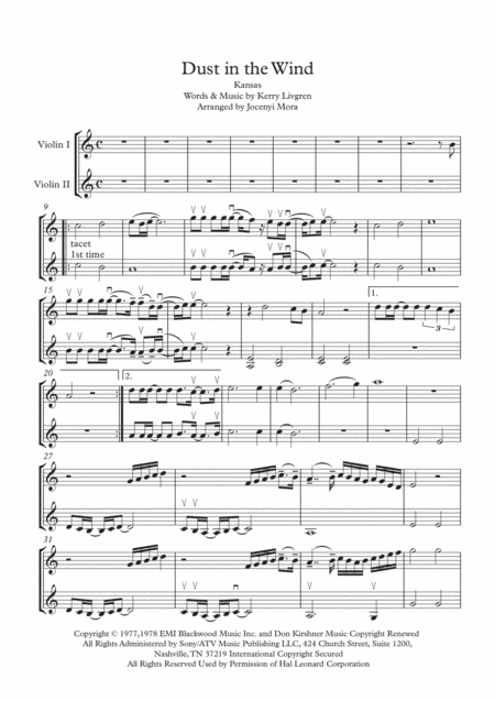 Dust In The Wind (arr. Joce)