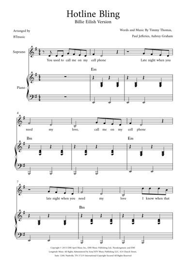 Hotline Bling (arr. BTmusic)
