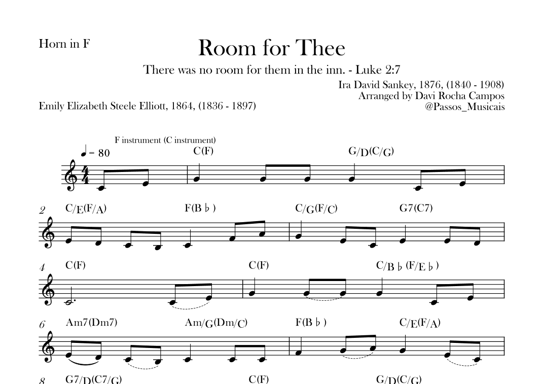 Room for Thee (arr. Davi Rocha Campos)