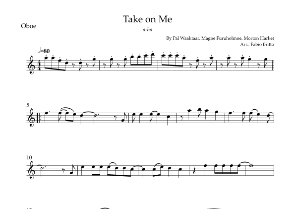 Take On Me (arr. Fabio Britto)