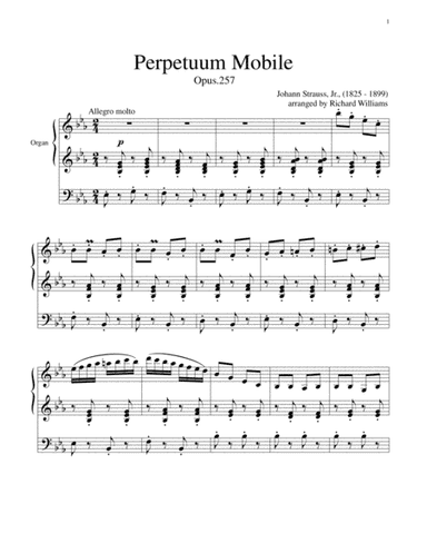 Perpetuum Mobile (arr. Richard Williams)
