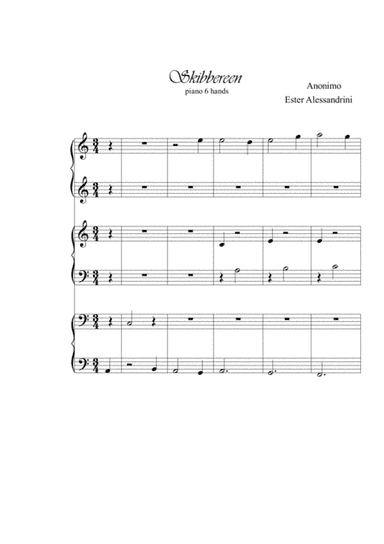 Skibbereen Piano 6 hands (arr. Ester Alessandrini)