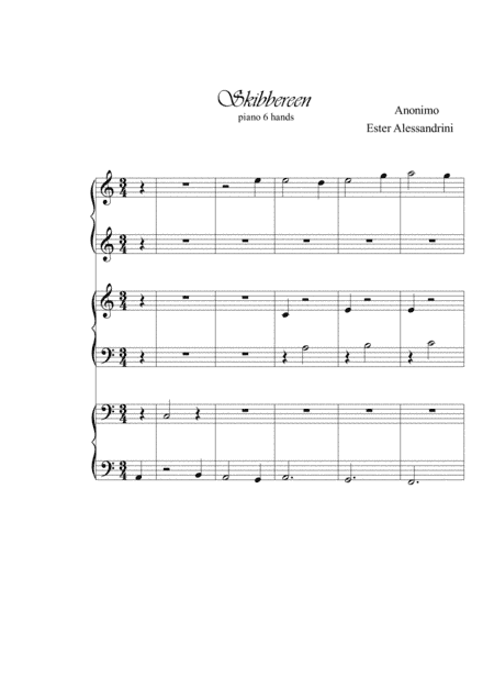 Skibbereen Piano 6 hands (arr. Ester Alessandrini)